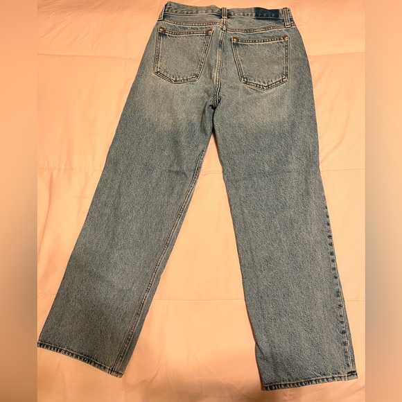Abercrombie & Fitch Light Blue Denim Slouchy Mid Rise Jeans - Picture 3 of 3
